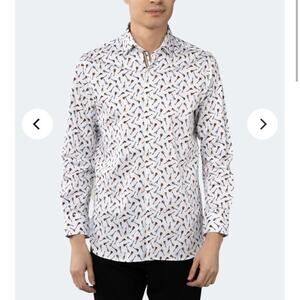 Visconti men’s guitar button down shirt‎ size medium